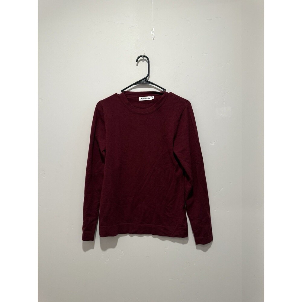 Abollria Burgundy Crew Neck Sweater S